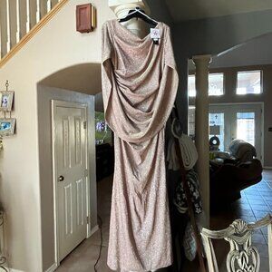 Evening long dress gown.